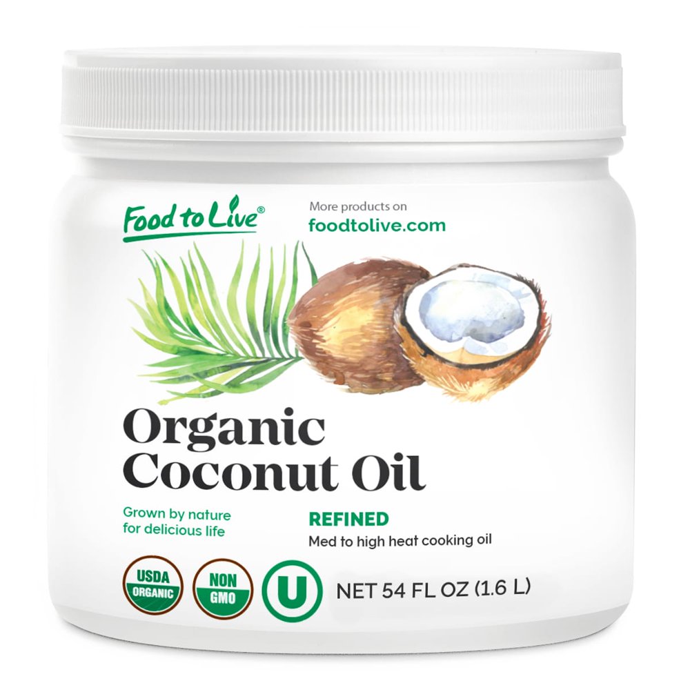Organic Refined Coconut Oil, 54 fl oz — NonGMO, Kosher, Vegan, Bulk