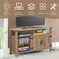 thumbnail image 6 of Costway TV Stand Entertainment Center for TV's up to 55'' w/Storage Cabinet&Shelf Natural, 6 of 10