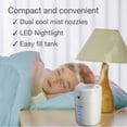 thumbnail image 4 of Lasko Ultrasonic Cool Mist Personal Humidifier 0.4L Home Vaporizer, White, 4 of 12