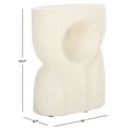 thumbnail image 3 of Safavieh Abbi Modern Magnesium Oxide Oval End Table, White, 3 of 7