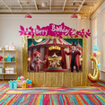 thumbnail image 2 of Thème Coloré Bannière de Cirque Design Clown Éléments Décoratifs Rideaux Rouges Décoration de Fête Carnaval pour Enfants Décoration Intérieure Célébration d'Anniversaire, 2 of 5