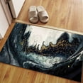 thumbnail image 5 of Black And Gold Marble Rug, Luxury Marble Rugs, Alcohol Ink Rug, Accent Rug, Printed Rug, Thick Rug, Housewarming Gift, Pattern Soft Rug, 3.9'x5.9' - 120x180 cm, 5 of 8