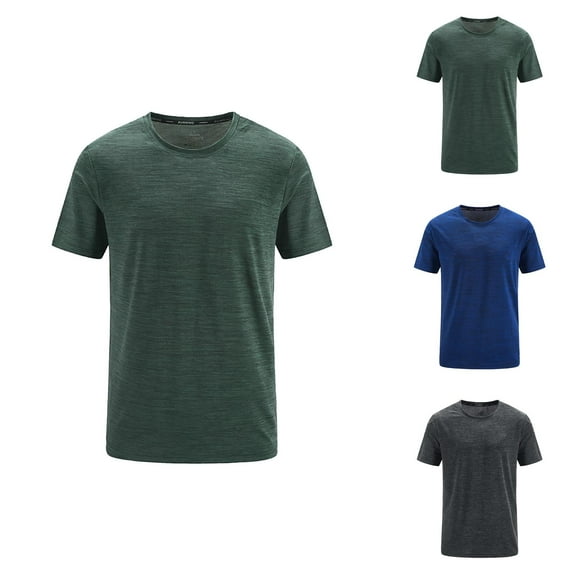 Mens Workout Shirts Quick Drying Moisture Wicking Lightweight UV Protection Tshirt Athletic Running Shirts for Men