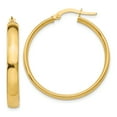 thumbnail image 1 of 14K Yellow Gold 4x25mm Polished Hoop Earrings, 1 of 2