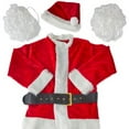 thumbnail image 2 of Holiday Time Santa Suit Set, Red/White, 7 Pieces, Unisex, Adult Size, 2 of 8