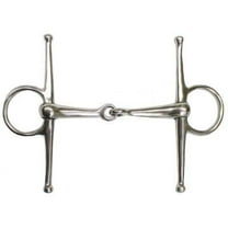 Showman Stainless Steel Full Cheek Snaffle Bit w/ 5" Broken Mouth