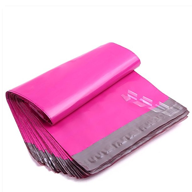 Poly Mailers 10x13 100Pack Hot Pink Shipping Envelope Mailers for