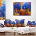 thumbnail image 4 of Designart Blue Autumn Forest - Landscape Printed Throw Pillow - 12x20, 4 of 5