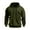 Army Green, variant on Men's Zip Up Hoodie with Arm Pocket, Casual Cardigan Style Sweatshirt, Large Size Fleece Jacket for Streetwear, Christmas Gift, Fall Winter Comfort and Travel,White,XL