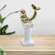 thumbnail image 2 of Estatua de pedestal creativa, candelabro de columna griega, candelabro en miniatura sirena de oro, 2 of 8