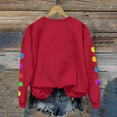 thumbnail image 6 of Women Long Sleeve Pullover Tops Lights Print Christmas Shirt Casual Winter Xmas Graphic Sweater Outfit, 6 of 8
