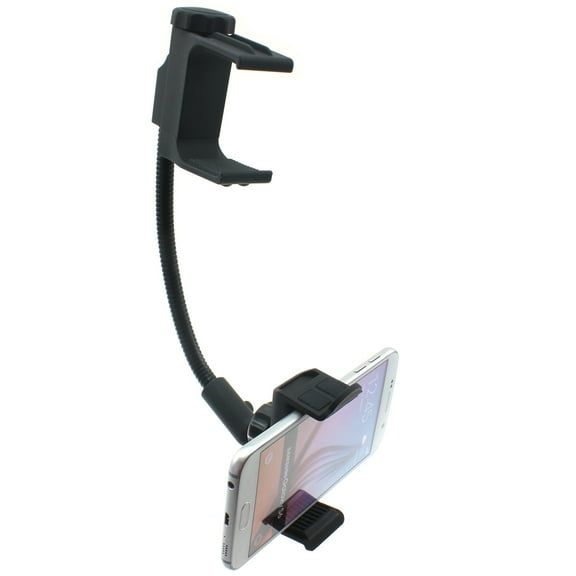 Mirror Holder Car Mount for iPhone 16/Pro/Max/Plus - Rear View Rotating Cradle Stron Grip