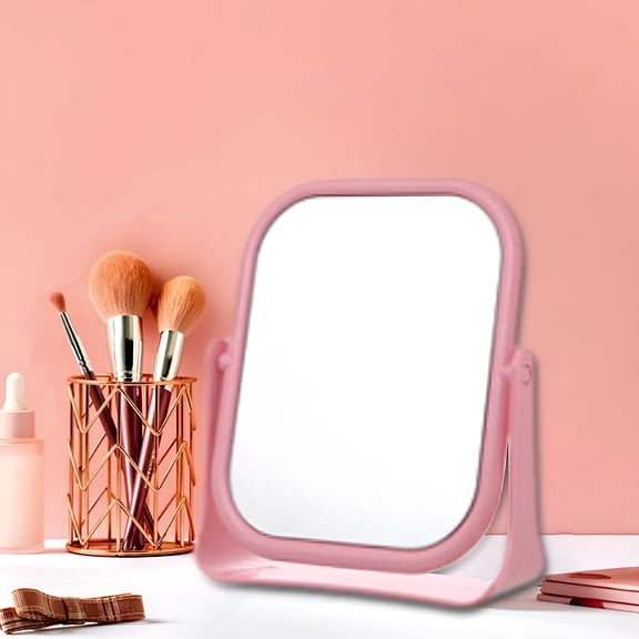 ACDANC Vanity Makeup Mirror,7 Inch 360 Degree Swivel Mirror with Stand,Portable Table Desk Countertop Mirror for Bathroom Shaving Make Up,Household Supplies