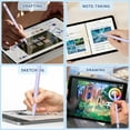 thumbnail image 7 of iPad Pencil for 9th & 10th Generation, Fast Charge Stylus Pen for Palm Rejection and Tilt Sensitivity, Compatible with iPad Pro 11/12.9in, Mini 5/6, iPad 6/7/8/9/10, Air 3/4/5 (Purple), 7 of 7