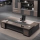 thumbnail image 2 of Black Boss Office Reception Desk Conference Floor Free Shipping Luxury Computer Desks Home Corner Bureau Meuble Home Furniture My Lux Decor Round, 2 of 10