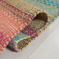 thumbnail image 6 of SAFAVIEH Montauk Albine Striped Cotton Area Rug, Blue/Pink, 6' x 6' Square, 6 of 9