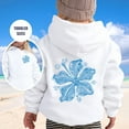 thumbnail image 2 of DGHM Grands Garçons Chandails à Capuchon pour Filles Ados Veste pour Bébé Garçon Mode Décontractée Imprimée à Manches Longues Chandail à Capuchon Top Blanc, 2 of 4