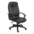 thumbnail image 1 of Pemberly Row Executive High Back Faux Leather Office Chair in Black, 1 of 8