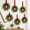 Burgundy Velvet-6, variant on Linen-6 Mini Wreaths for Kitchen, Front Door, and Holiday Decor