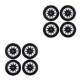thumbnail image 3 of Bewildely Ruedas de deriva RC de 4 piezas Actualización de reacondicionamiento Mano de obra exquisita Diseño razonable Neumáticos de deriva de peso Negro 2piezas Bewildely CBP205506, 3 of 5