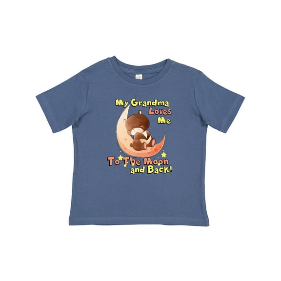 Inktastic My Grandma Loves Me to the Moon and Back Boys or Girls Baby T-Shirt