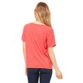 thumbnail image 2 of The Bella + Canvas Ladies Slouchy V-Neck T-Shirt - RED TRIBLEND - 2XL, 2 of 2