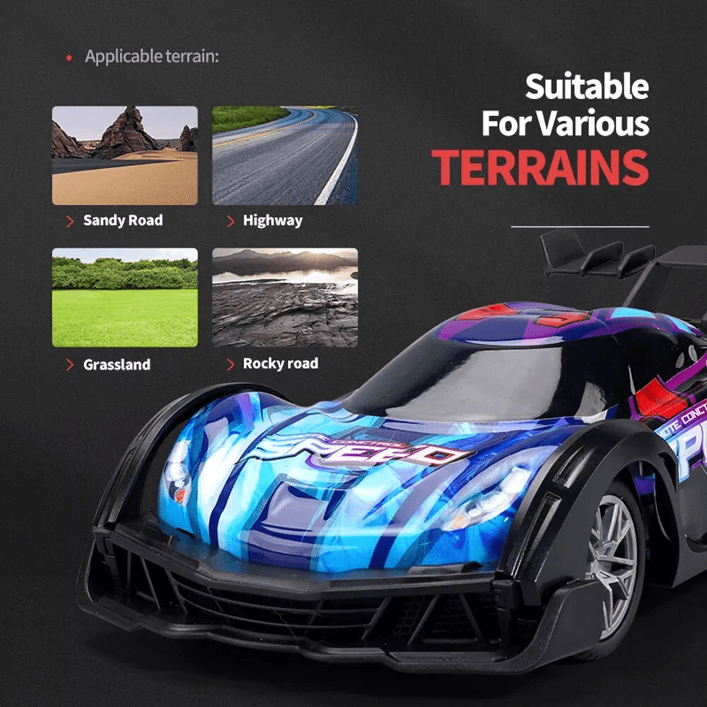 RC Drift Car 1:24 Remote Control Car 4WD Drift RC Cars 2.4Ghz High Speed RC Vehicle with LED Lights Racing Toy Cars