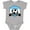 AC-Heather Grey, variant on Soccer Argentina Flag Banner Boys or Girls Baby Bodysuit