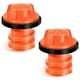thumbnail image 1 of Eigraketly Paquete de 2 cajas refrigeradas con aislamiento para enfriador de pesca, tapones de drenaje de agua, reemplazo de bloqueo de pescado Kits de desorden para acampar Naranja, 1 of 6
