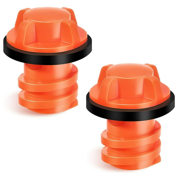 2 Pieces Fishing Cooler Insulation Box Water Drain Stopper Replacing Part Fish Tackle Blockage Replacement for Rtic 20 45 65 110 Orange