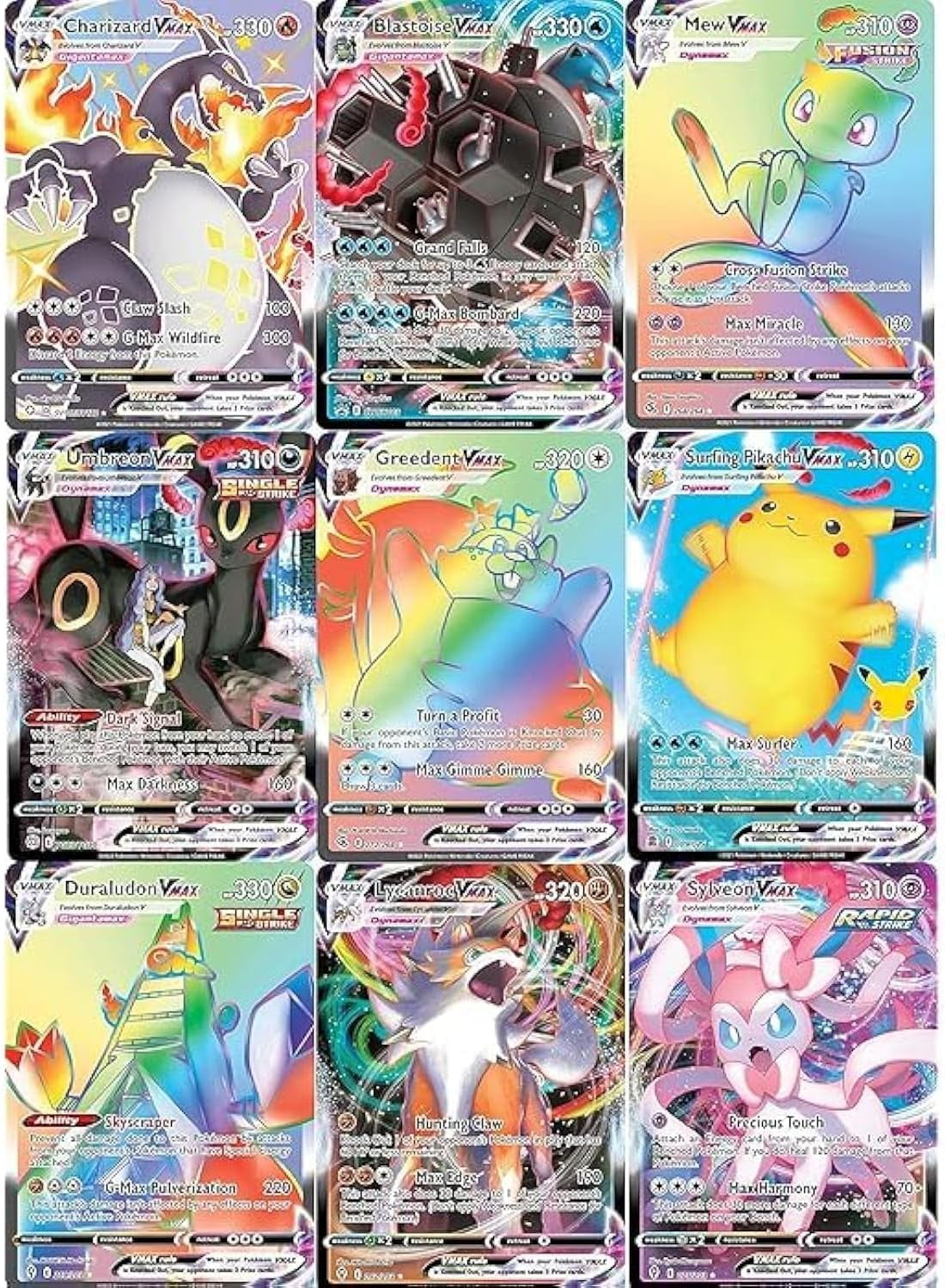 Pokmon TCG: 3 VMAX Cards - All 300 HP or Higher - No Duplicates -  Walmart.ca