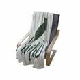 thumbnail image 4 of Green and White Soft Flannel Fleece Throw Blanket, Wild and Free Words with Eagle Brush Lettering, Cozy Plush for Indoor and Outdoor Use, 50" x 60", Forest Green and White, by Ambesonne, 4 of 6