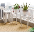 thumbnail image 2 of VINGLI 17.7in Plastic Stackable Stools Portable Stacking Chairs Nesting Stool Decoration Round Stools Pack of 6 for Home Outdoor Indoor Office (White-Plastic), 2 of 12