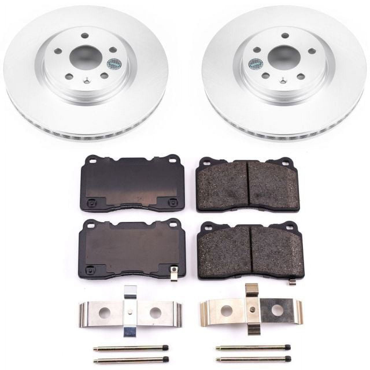 PowerStop Front Geomet Coated Brake Rotor and Pad Kit Fits: BUICK Select Models CRK6391