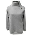 thumbnail image 4 of AXXD Gray Basic Blouses for Women Summer 2024 Turtle Necks Trendy Pullover Button Tops Long Sleeve Comfortable Blouse Sweatshirt, 4 of 9