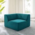 thumbnail image 2 of Sofa Corner Chair, Fabric, Teal Blue, Modern Contemporary Urban Design, Living Lounge Room Hotel Lobby Hospitality, 2 of 7