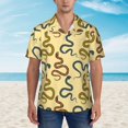 thumbnail image 2 of JUNZAN Various Snake Pattern Hawaiian Shirt for Men,Summer Beach Casual Short Sleeve Button Down Shirts-3X-Large, 2 of 5