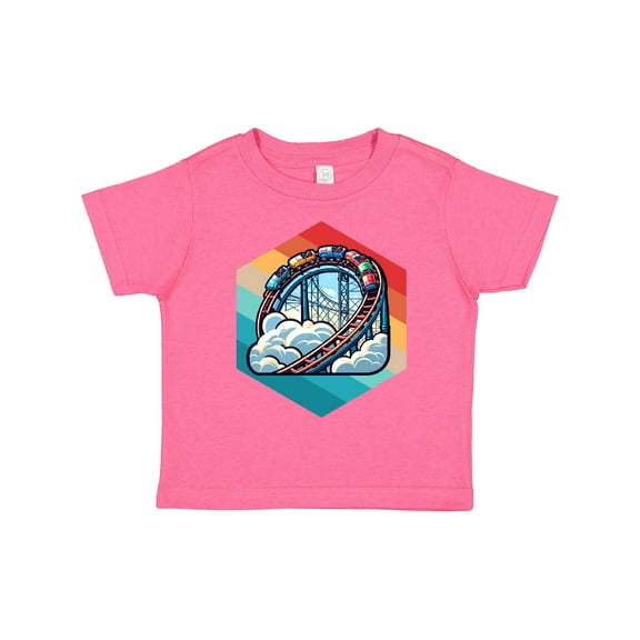 Inktastic Roller Coaster Vintage Fan Retro Boys or Girls Toddler T-Shirt