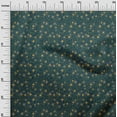 thumbnail image 2 of oneOone Cotton Poplin Teal Blue Fabric Leaves & Flower Sewing Fabric By The Yard Printed Diy Clothing Sewing Supplies 42 Inch Wide, 2 of 4