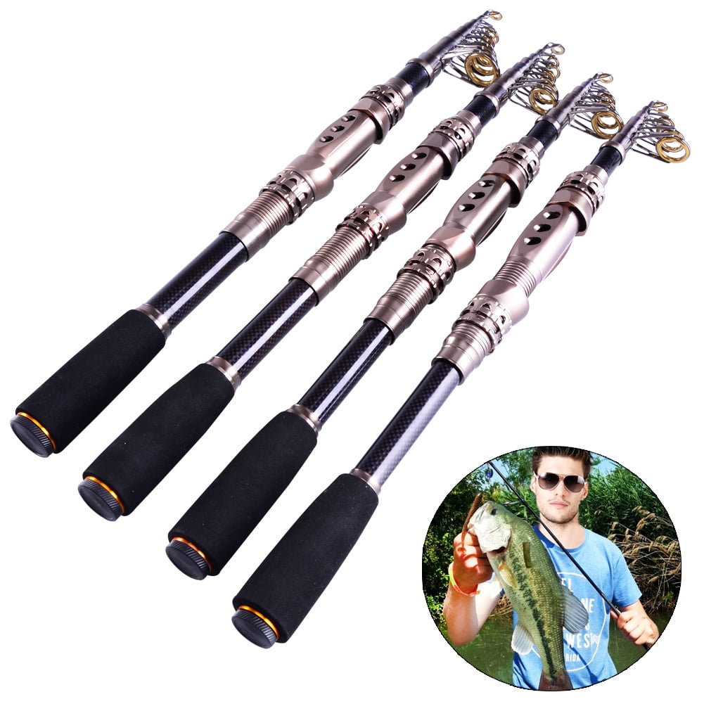 Sougayilang Graphite Carbon Fiber Portable Spinning Telescopic Fishing Rod for 