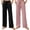 Black+Dark Pink, variant on 2 Pack Women's Pajamas Pants, with Pockets Pj Bottoms Lounge Stretch Yoga Sweatpants,(Black+ Light Grey Mel,2XL)