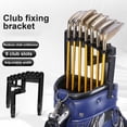 thumbnail image 2 of Visland Golf Club Holder Clip with 9 Slots Adjustable Width Universal Easy Installation Golf Bag Stacker Organizer Golf Club Display Rack, 2 of 7