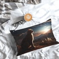 thumbnail image 5 of Sikiie Pyramid Desert Cat Pillow Covers, Throw Pillow Case Cushion Covers,Cushion for Bedroom,Couch,Home-14"x20", 5 of 6