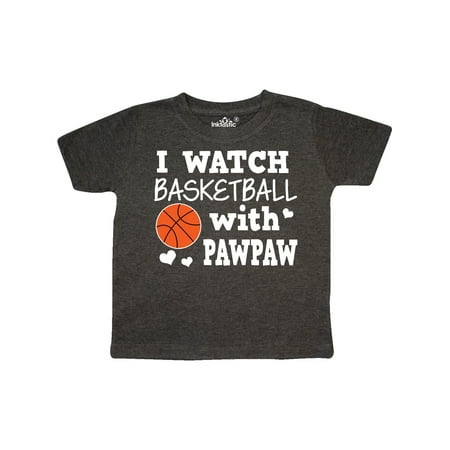 

Inktastic I Watch Basketball with Pawpaw Gift Toddler Boy Girl T-Shirt