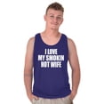 thumbnail image 3 of Love My Smokin Hot Wife Funny Spouse Tank Top Sleeveless Tee Men Brisco Brands L, 3 of 6