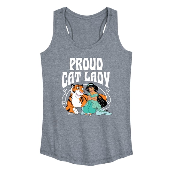 Disney - Proud Cat Lady Jasmine - Women's Racerback Graphic Tank