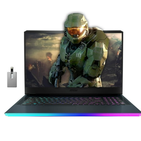 MSI GE76 Raider 17.3" FHD 144Hz Gaming Laptop, Intel Core i7-12700H, 64GB RAM, 2TB SSD, GeForce RTX 3060, RGB KB, Numpad, FHD Webcam, VR-Ready, Wi-Fi 6, Bluetooth, Win 11 Pro, Grey, 32GB USB Card