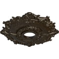 thumbnail image 3 of Ekena Millwork 18"OD x 3 1/2"ID x 1 1/2"P Riley Ceiling Medallion (Fits Canopies up to 4 5/8"), Hand-Painted Stone Hearth Crackle, 3 of 5