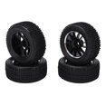 thumbnail image 2 of Juego de 4 neumáticos de goma delanteros traseros de 75 mm y llantas de 12 radios para coche todoterreno Wltoys 144001 1/14 RC, 2 of 8