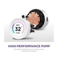 thumbnail image 4 of NZXT Kraken Elite RGB 280mm - RL-KR28E-W1 - RGB AIO CPU Liquid Cooler - Customizable LCD Display - 2 x F140RGB Core Fans Radiator Fans White LGA 1851 / 1700 / AM5 Compatible, 4 of 8
